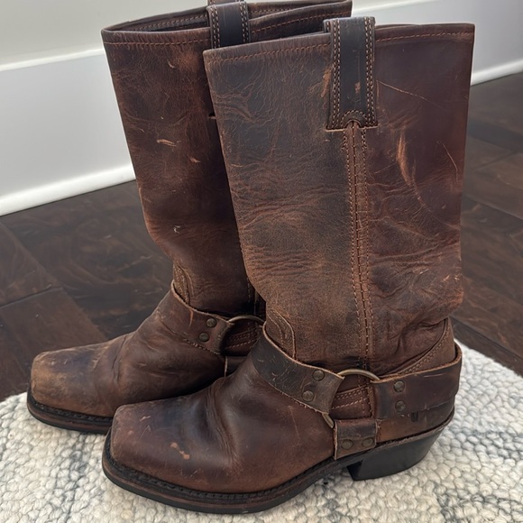 Frye Brown Leather Heeled Boots - Picture 7 of 7